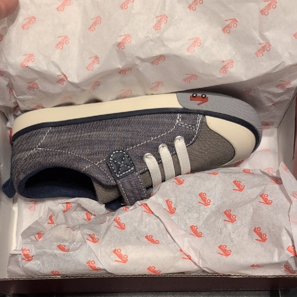 See Kai Run Navy and Gray Kids Sneakers - Picture 3 of 3
